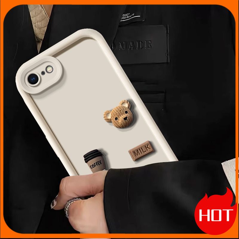 Ốp Điện Thoại Hình Gấu 3d diy Cho iphone 6 plus 6s plus 7 plus 8 plus case 6 6s 7 8