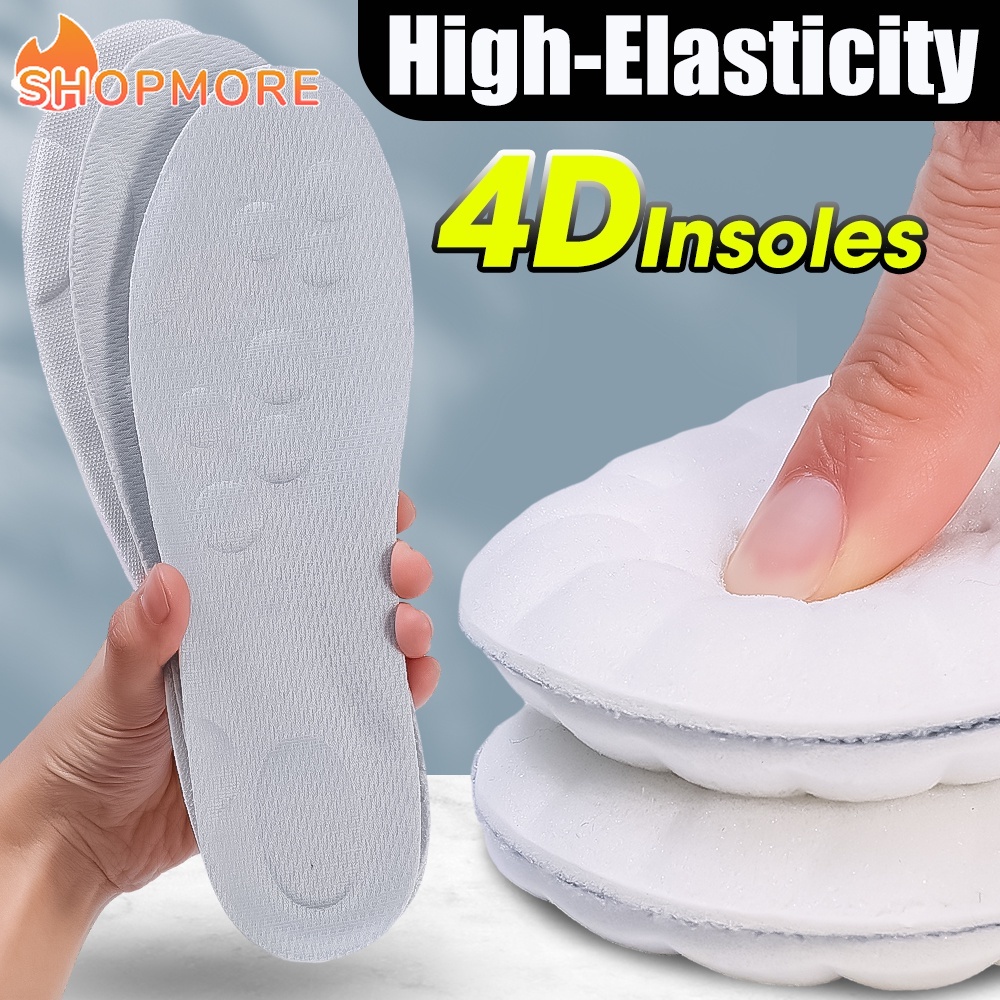 Đệm Lót Giày Khử Mùi Siêu Mềm Thấm Hút Mồ Hôi 4d Dành Cho Nam Nữ