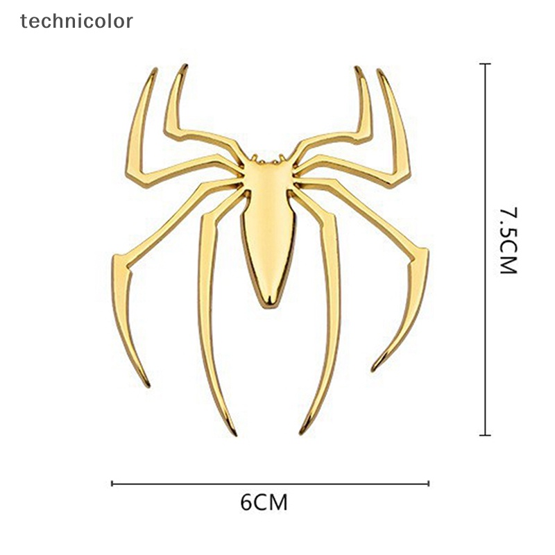 Logo Nhện 3d Bằng Kim Loại Mạ Crom Trang Trí Xe Hơi