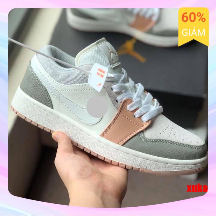 Giày Jordan JD Milan Nam Nữ, Giày Sneaker Jordan Milan màu hồng đất cổ thấp hàng đẹp SALE SỐC