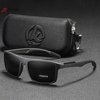 Kính mát phân cực chống tia uv400 chống lóa gọng đen cho nam và nữ
