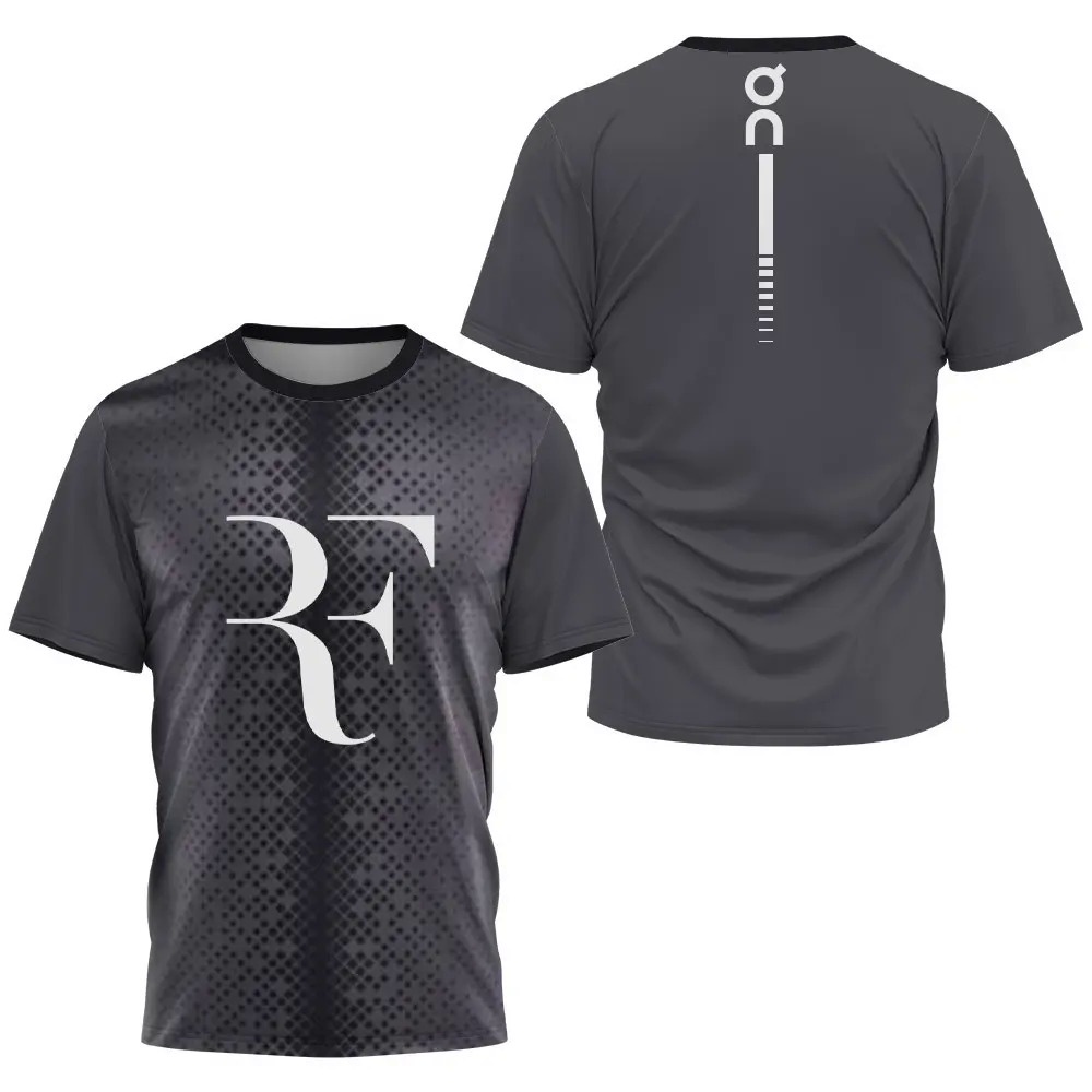 Nam Thể Thao Mùa Hè Mới Áo Thun Tennis Federer Áo Thun Cầu Lông Chạy Ngoài Trời Áo Thun Thoáng Khí