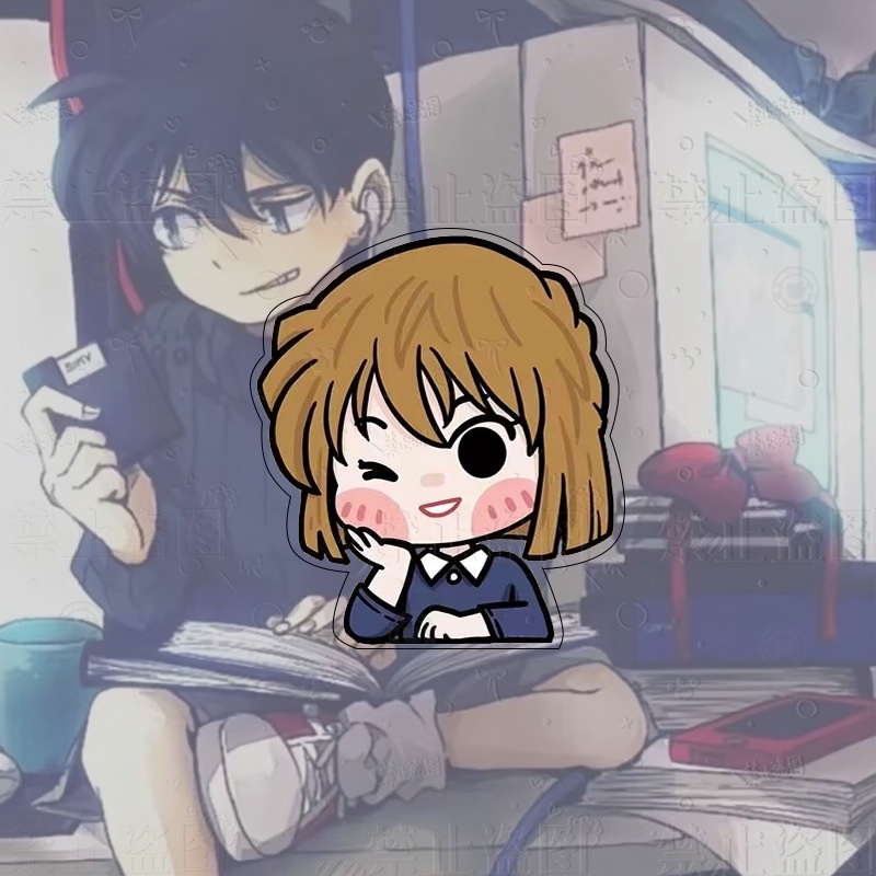 Ghim Cài Áo Bằng acrylic Hình Thám Tử conan Hoạt Hình Dễ Thương