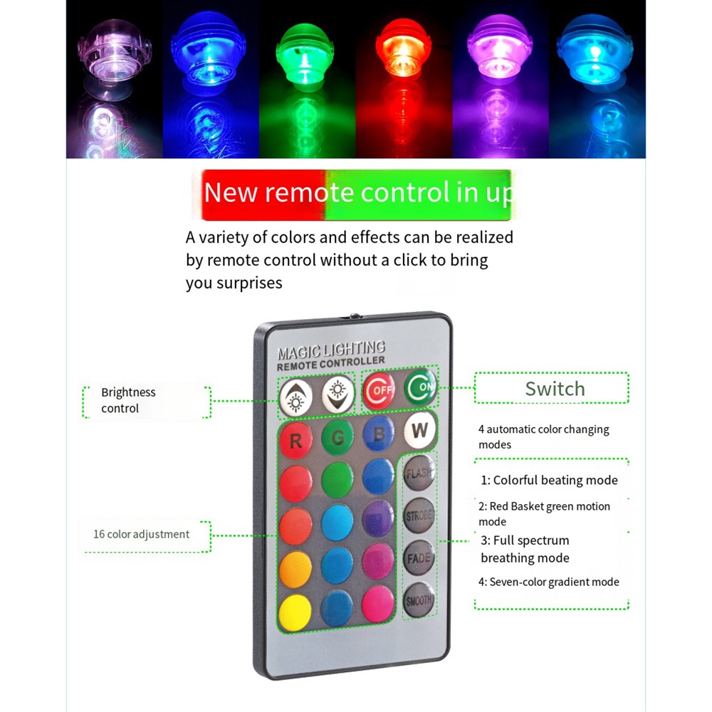 Đèn led Trang Trí Bể Cá Có Điều Khiển Từ Xa