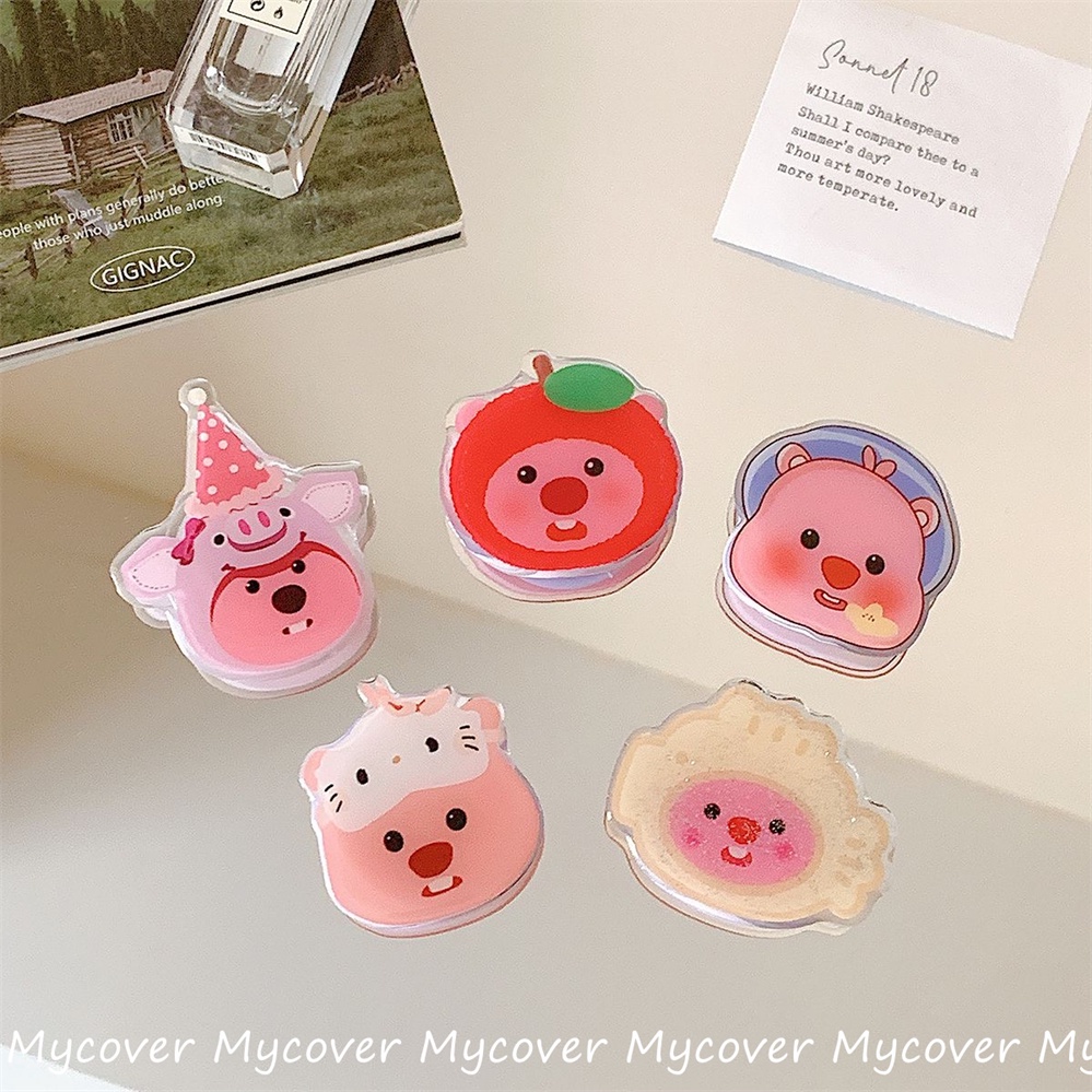 Giá Đỡ Điện Thoại Đa Năng Hình Hoạt Hình Màu Hồng Dễ Thương