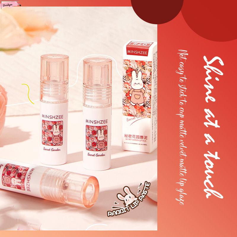 💄Son kem MINSHZEE nhung lì mềm mịn - Son môi lâu trôi, tôn da dễ dàng sử dụng quyến rũ Lynnary