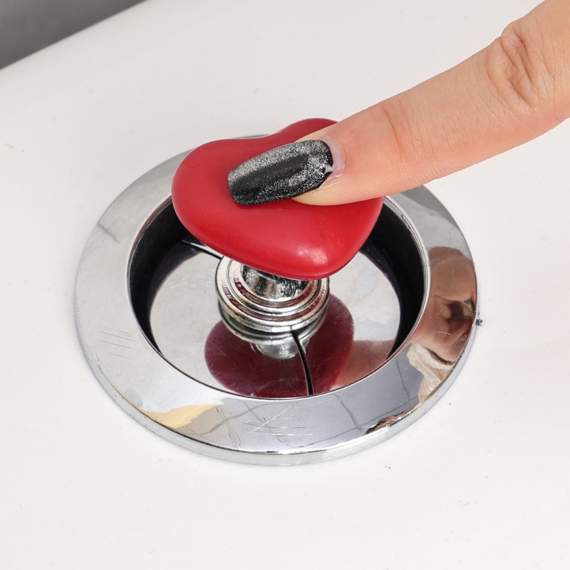 Nút Nhấn Xả Bồn Cầu Hình Trái Tim / Nút Nhấn Tay Cầm Tủ Đa Năng Trang Trí / Công Tắc Bồn Cầu Hình Thỏ Dễ Thương