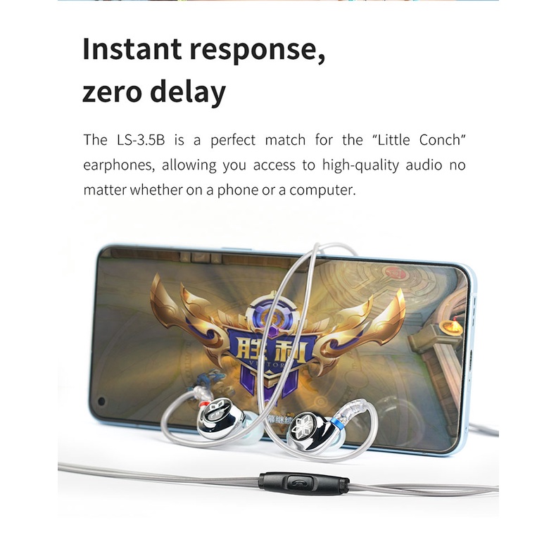 Fiio Dây Cáp Nối Micro ls-3.5b Với Giắc Cắm 3.5mm 0.78mm 2pin Cho fd11 fd3