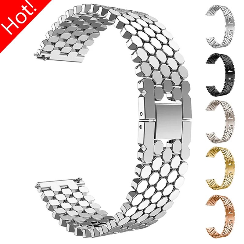 Dây Đeo Inox 22mm Cho Đồng Hồ Thông Minh samsung galaxy 4 classic 46mm gear s3 galaxy watch 6 classi