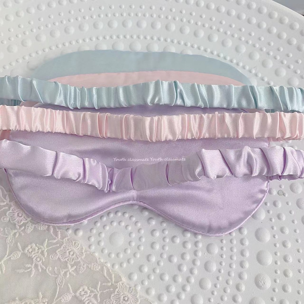 Sanrio Mắt Có 2 Mặt Lụa Che Bóng Ngủ Mặt Nạ Mắt Nữ Hoạt Hình Dễ Thương Kuromi Giai Điệu Cinnamoroll -top3C01