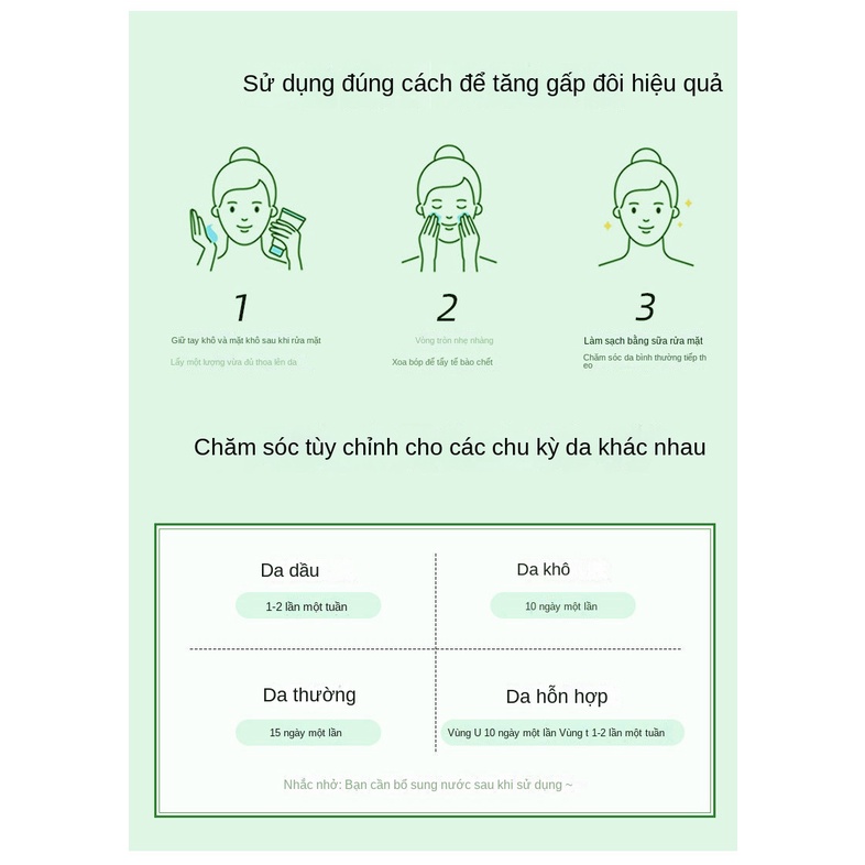 Aloe gel Lô Hội Tẩy Tế Bào Chết Làm Sạch Sâu Dưỡng Ẩm Cho Nam Nữ