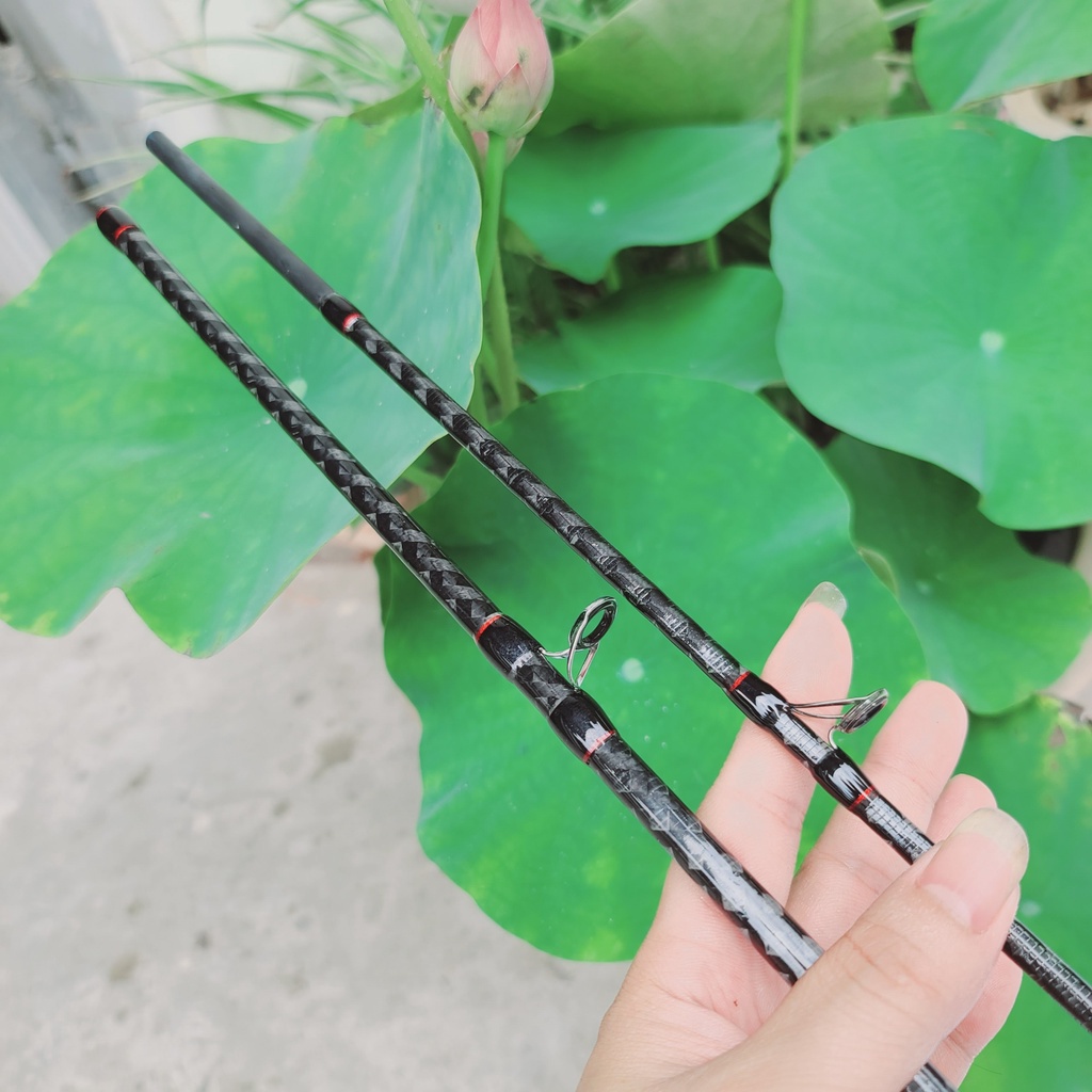 Cần câu lure 2 khúc HI-POWER chất liệu carbon xoắn X toàn thân độ cứng M