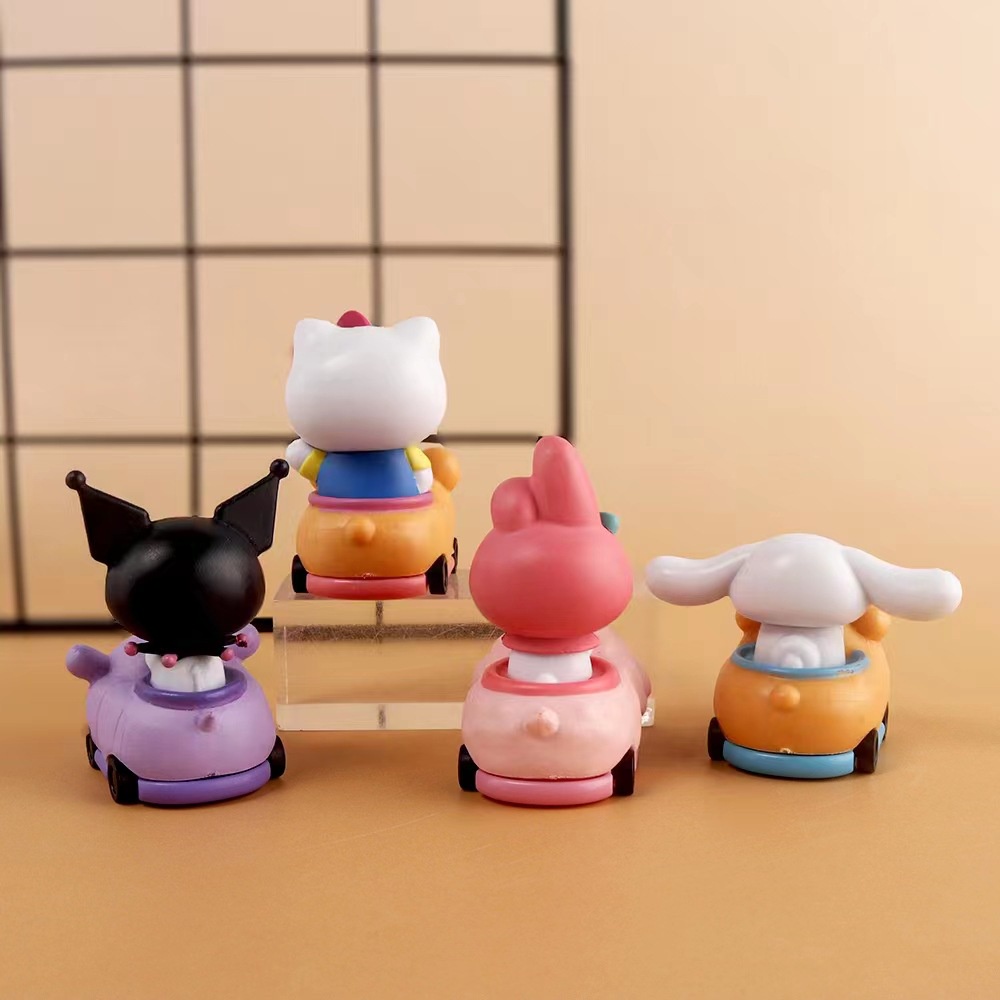Yyds Bộ 4 Mô Hình Nhân Vật sanrio kitty melody kitty cinnamoroll Trang Trí Bánh Kem Sinh Nhật Cho Bé