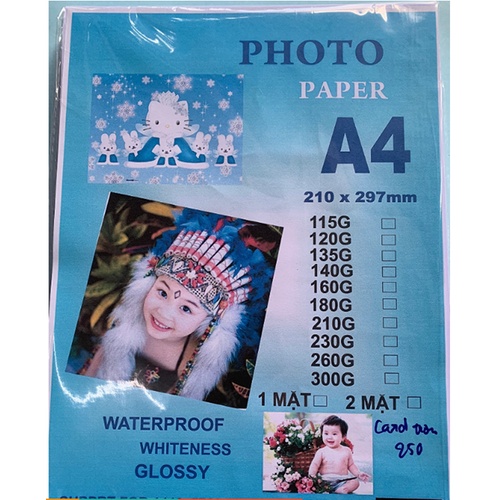 Giấy Card Trơn Khổ A4 (50 Tờ/ Xấp)