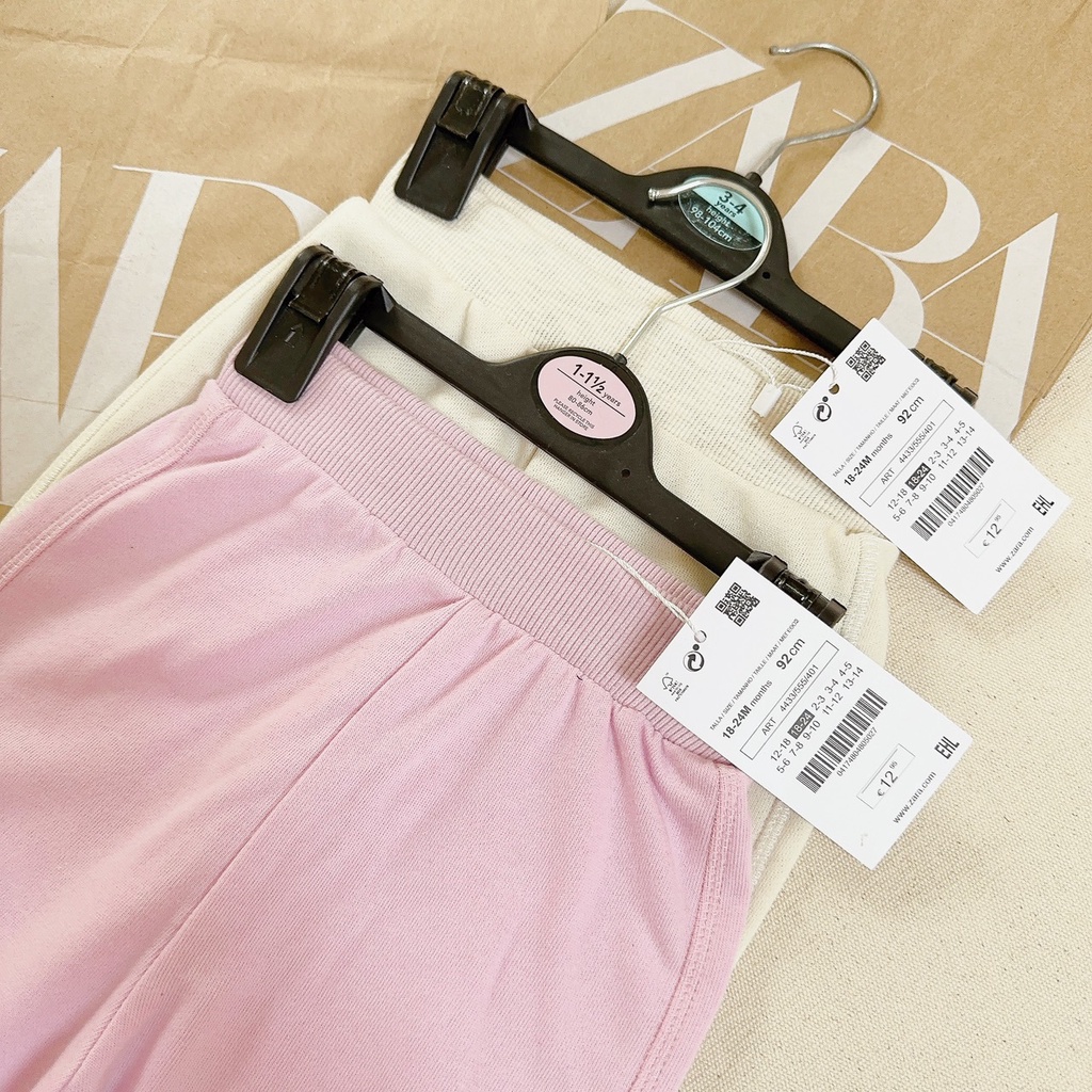 ✨MALINHKID✨CB017- Combo 2 quần nỉ hồng be bé gái VNXk