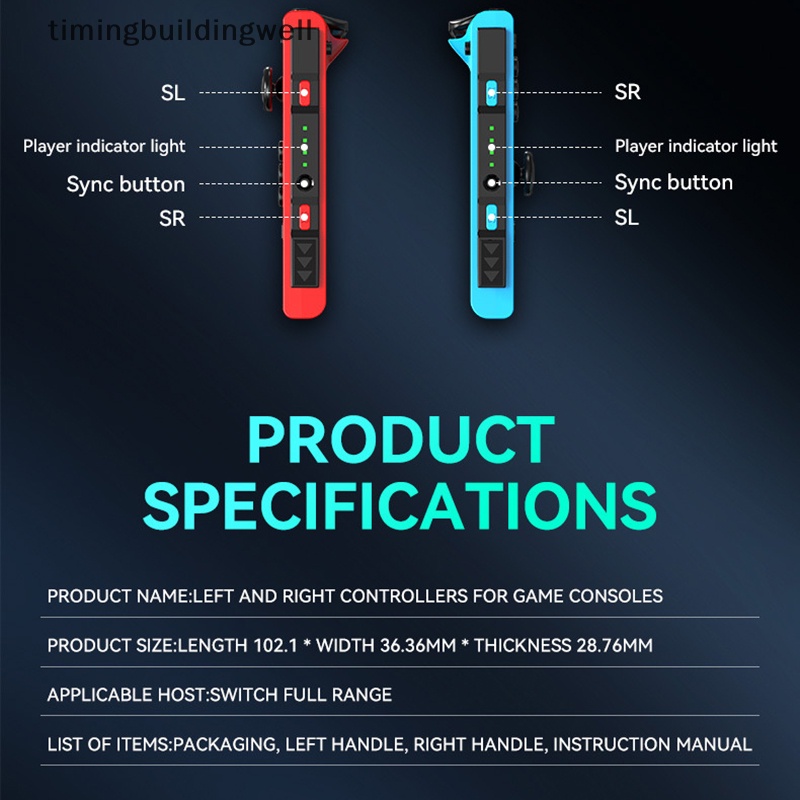 Twvn Tay Cầm Điều Khiển Chơi Game Cho switch rgb light wake-up Trái Phải