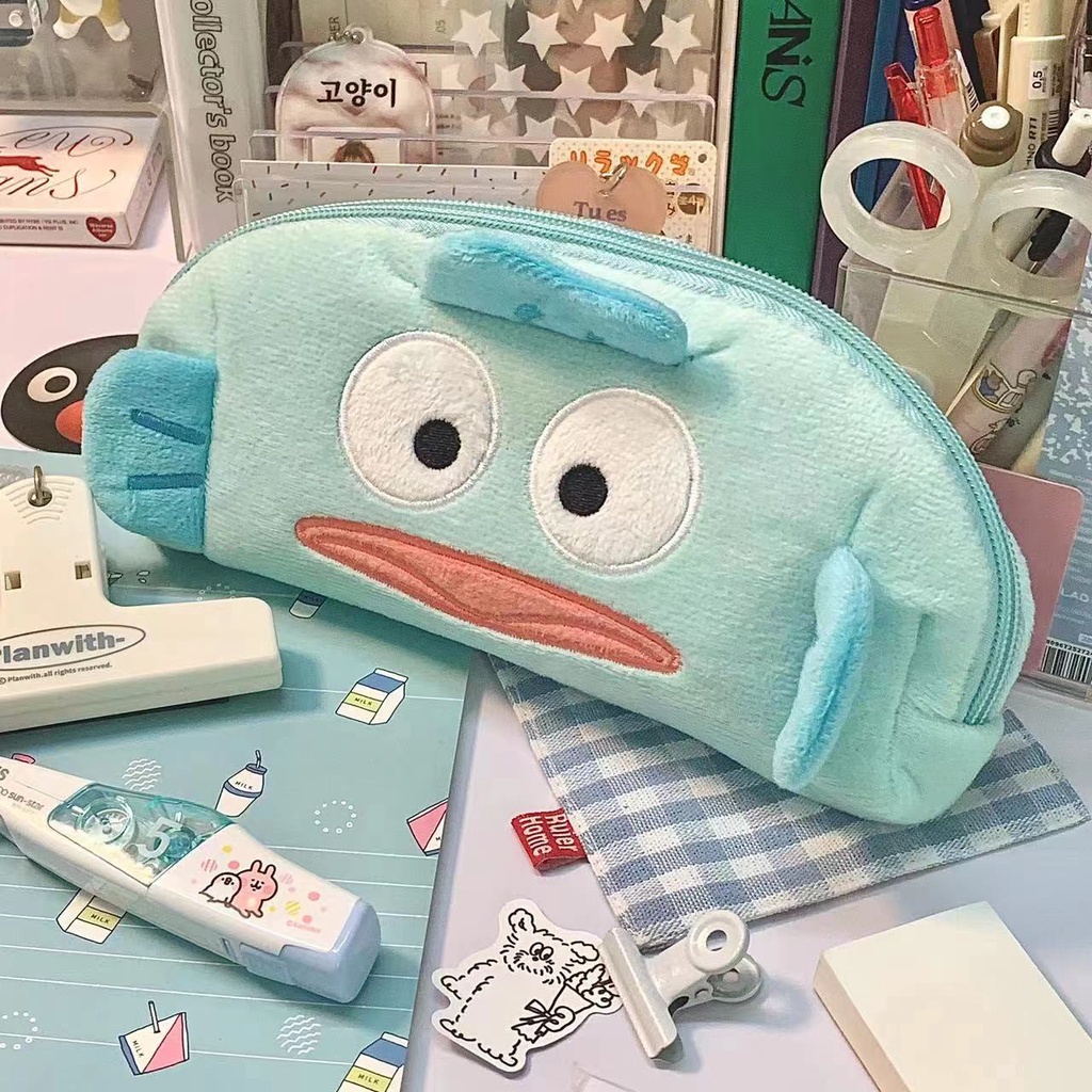 SANRIO Dễ Thương Bóp Viết Cỡ Lớn In Họa Tiết Hoạt Hình hello kitty / melody / Câu Cá Xấu Xí hanton kuromi / Kumamon / my melody Đáng Yêu Ốp