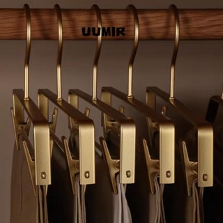  UUMIR Móc Treo Quần Áo Bằng Hợp Kim Nhôm Màu Vàng   Bạc Chống Co Mòn Chống Trượt Tiện Dụng 