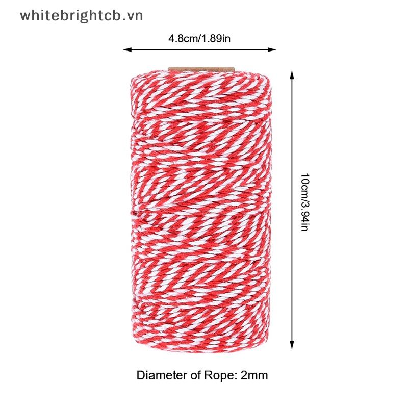 Cuộn Dây Thừng cotton 100m Dùng Gói Quà Giáng Sinh