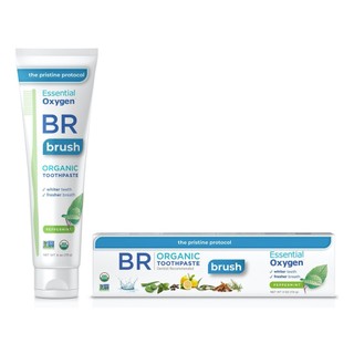 Kem đánh răng hữu cơ br essential-oxygen organic peppermint toothpaste