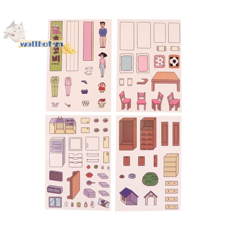 > New Kawaii Shin xiaoxin Trò Chơi Dán Sách Yên Tĩnh diy Vui Nhộn Làm Quà Tặng Cho Bé Gái