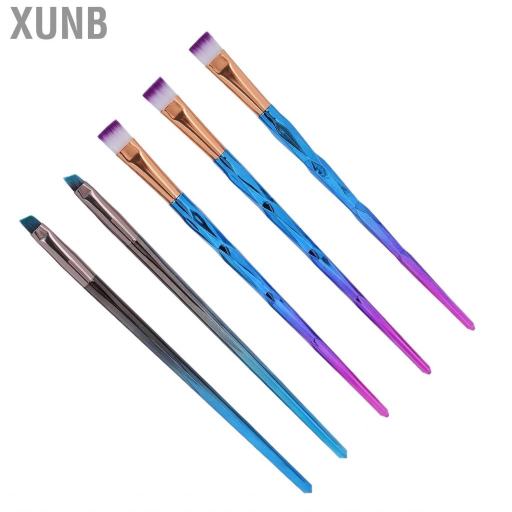 Xunb Nail Art Brushes 5 Pcs 2PCS Fashion Portable  For