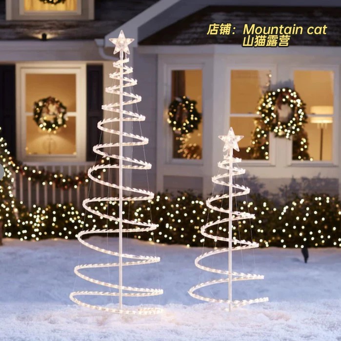 Cây thông noel đèn led ánh sáng ấm lung linh - Gọn Decor