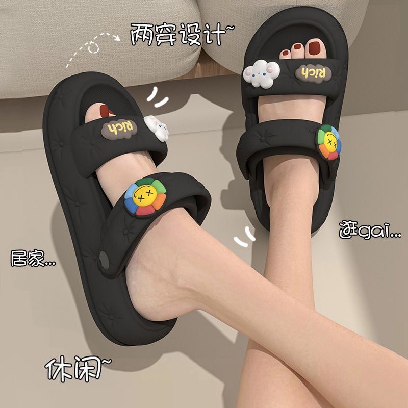 Dép Nữ Cute Dép Sandal Đế Dày Chống Trượt Thời Trang Mùa Hè