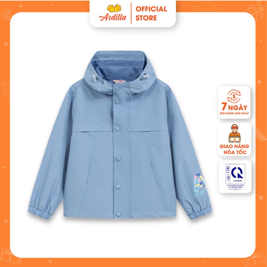 Áo Khoác Gió 2 Lớp Có Mũ Cho Bé Gái ARDILLA Chất Vải Sợi Tổng Hợp Dẻo Dai Chống Thấm Nước KC8904/TC8905
