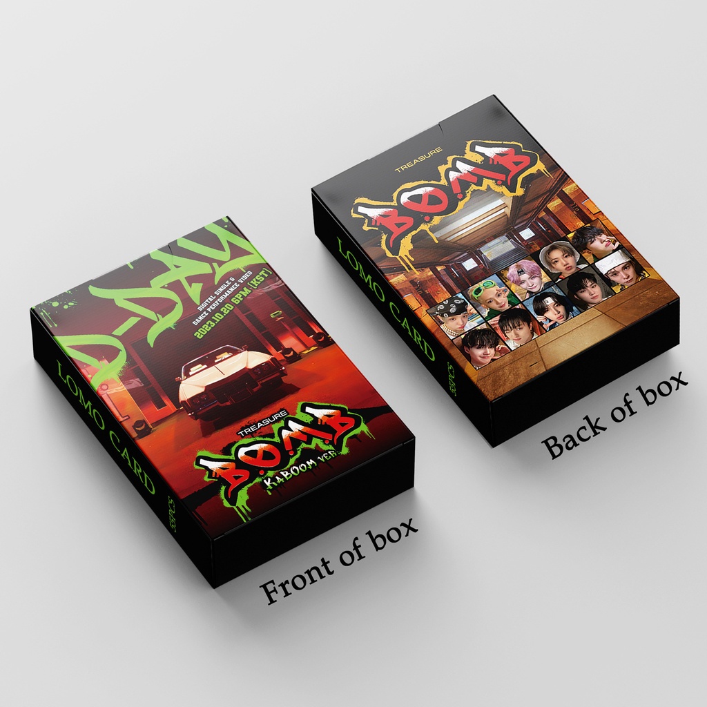 Treasure Album B.O.M.B Photocard Treasure REBOOT BONA BONA & MOVE & Date with You Lomo Card Postcard 55pcs/box