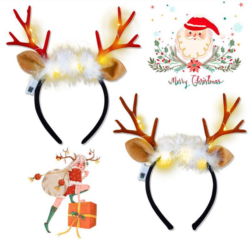 Ere1 Băng Đô Giáng Sinh Phát Quang Cho Bé