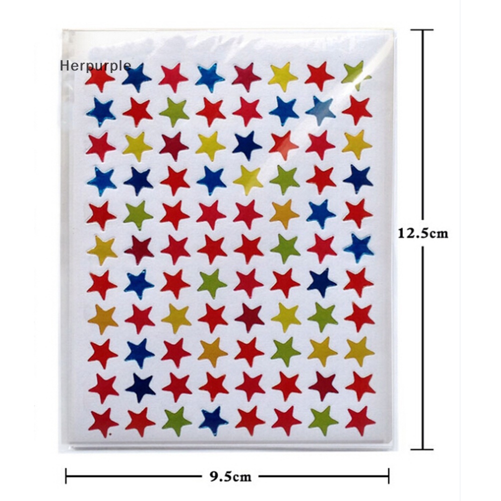 Bộ 880 Miếng Dán Hình Ngôi Sao Dùng Trang Trí Thủ Công diy