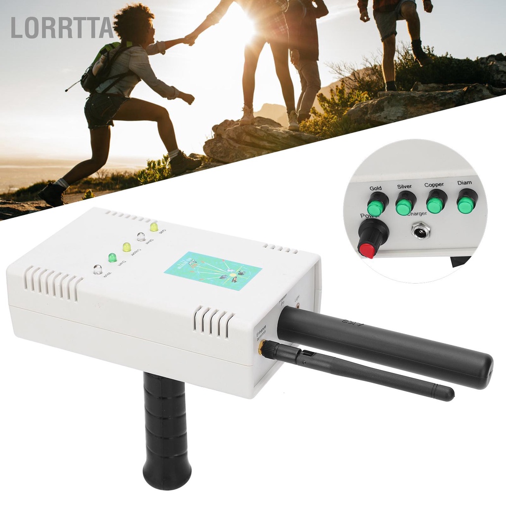 Lorrtta Máy dò kim loại dưới lòng đất 0‑1200m Công cụ tìm kiếm tầm xa cho đá quý vàng bạc đồng 100‑240V