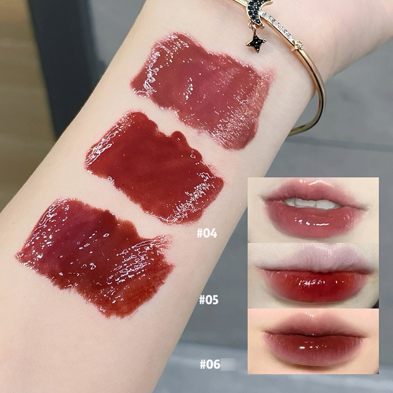 Yrshop Son Kem Hiệu Ứng Gương Dễ Thương Vui Nhộn Không Thấm Nước Không Dễ Phai Màu Trang Điểm Tự Nhiên Cho Người Mới Bắt Đầu Ge bear Màu Sắc