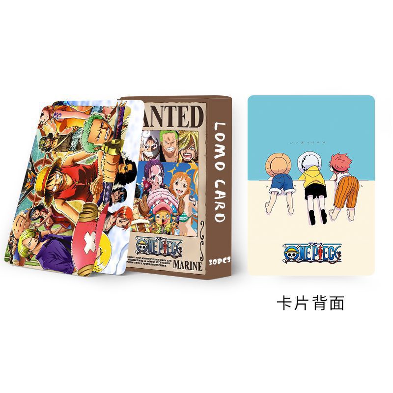 ONE PIECE Lomo Card Double-sided Color Printing Monkey·D·Luffy Roronoa Zoro Photocard 30pcs/box