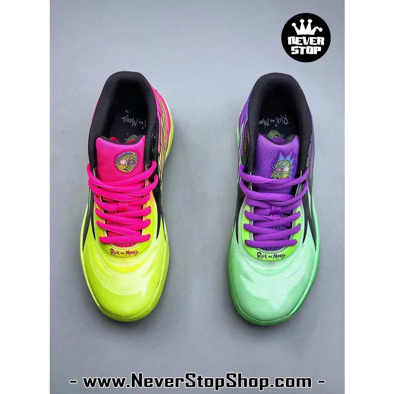 Giày bóng rổ PM MB 02 RICK & MORTY siêu phẩm 2 màu cực đẹp, bản đẹp chi tiết chuẩn nhất FREESHIP+TẶNG VỚ | NeverStopShop