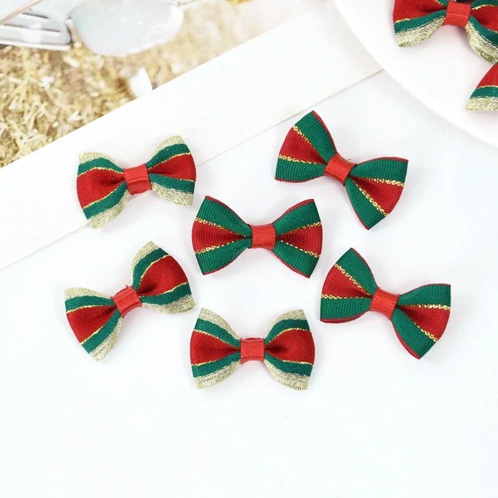 Set 20 Nơ Vải Trang Trí Cây Thông Noel diy