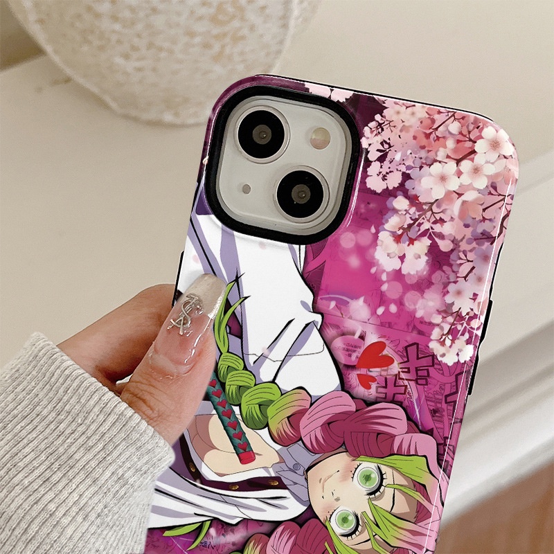 Ôp Điện Thoại Silicon Dẻo Họa Tiết Hoạt Hình demon slayer Cho iphone 15 14 13 12 11 pro max xr x xs 7 8 plus Ốp