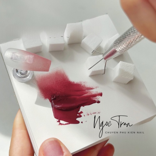 Set 50 Mút Vuông Mini 1cm Dặn Ombre Siêu Dễ | Trang Trí Móng Tay
