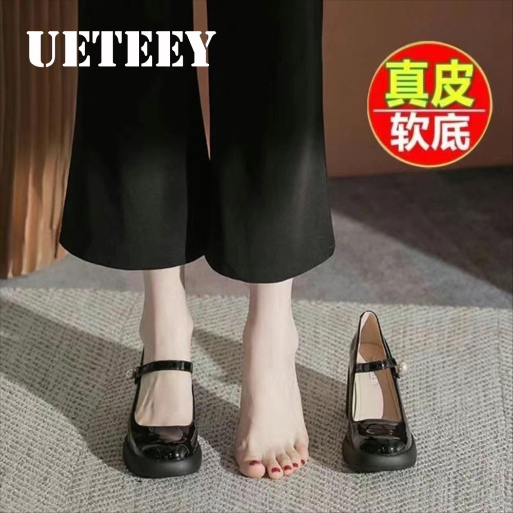 UETEEY  giày búp bê Mary Jane Lolita Đế da mềm đế êm thời trang Nhẹ nhàng Thể thao Tự tin Phù hợp Nhẹ FLF23B0KH4 46Z231112