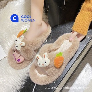 Dép bông đi trong nhà hình thỏ hoạt hình dễ thương
