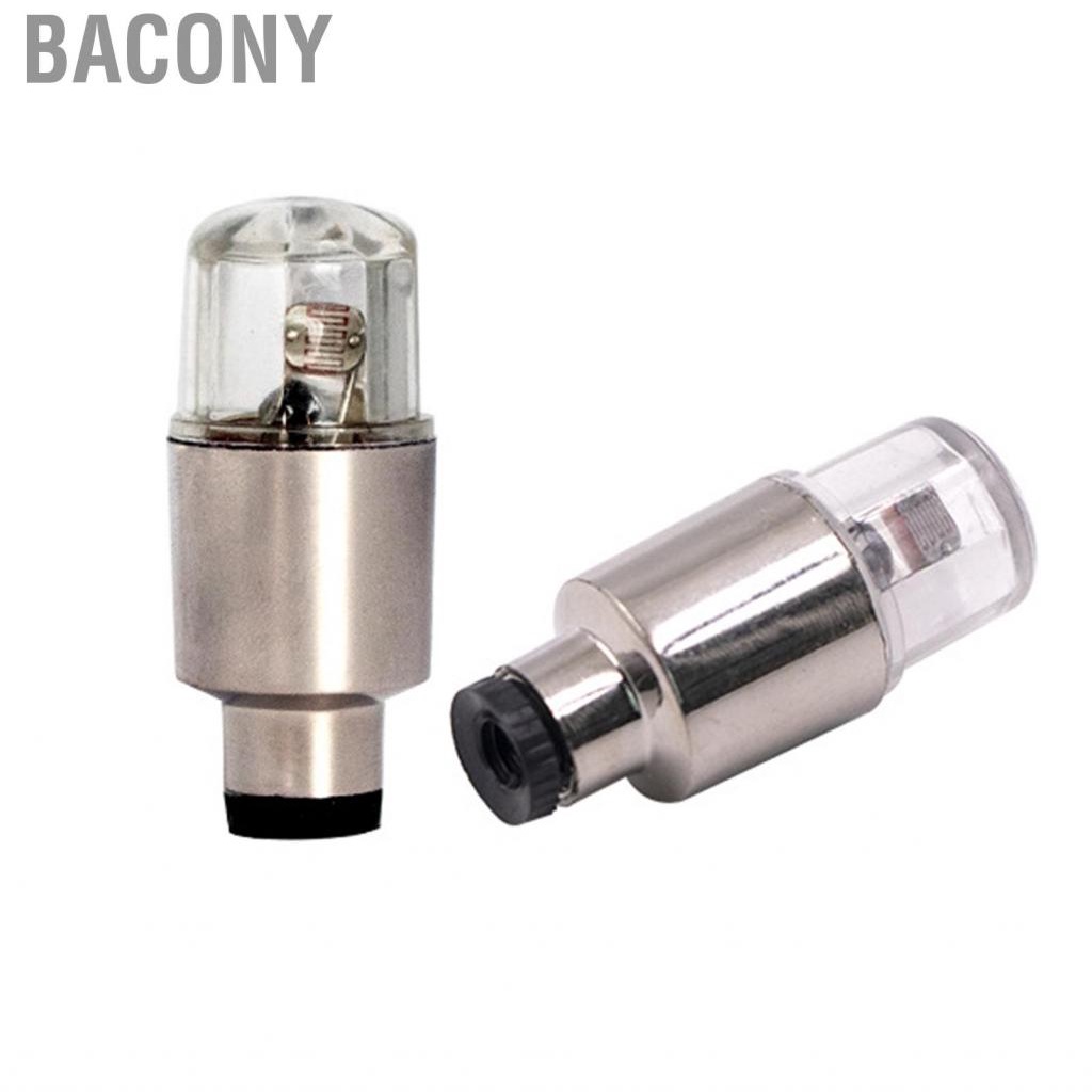 Bacony 2pcs Motorcycle Wheel Light  Flash Tyre Valve Cap for Car Bike Bicycle