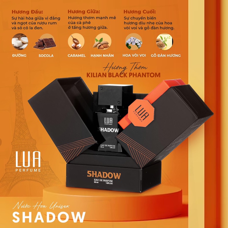[sẵn hàng] Nước Hoa SHADOW LUA PARFUM 50ml