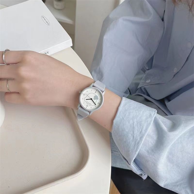 Đồng Hồ Đeo Tay Kiểu Nhật Bản Thiết Kế Đơn Giản Dễ Thương Cho Bé