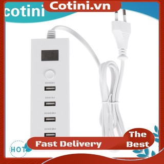 Bộ sạc đa năng 4 cổng usb sạc nhanh mở rộng 5v 2a giắc cắm eu