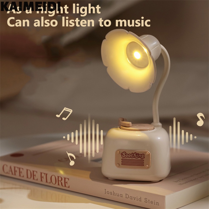 Kaimeidi Đèn Ngủ Để Bàn Hình gramophone Cổ Điển Sáng Tạo Có Thể Sạc Lại Được Dùng Làm Quà Tặng Sinh Nhật Ký Túc Xá