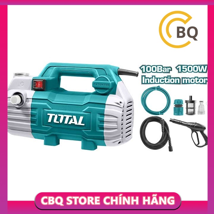 [HÀNG CHÍNH HÃNG MỚI 100%] MÁY XỊT RỬA XE 1500W TOTAL TGT11236 CBQs