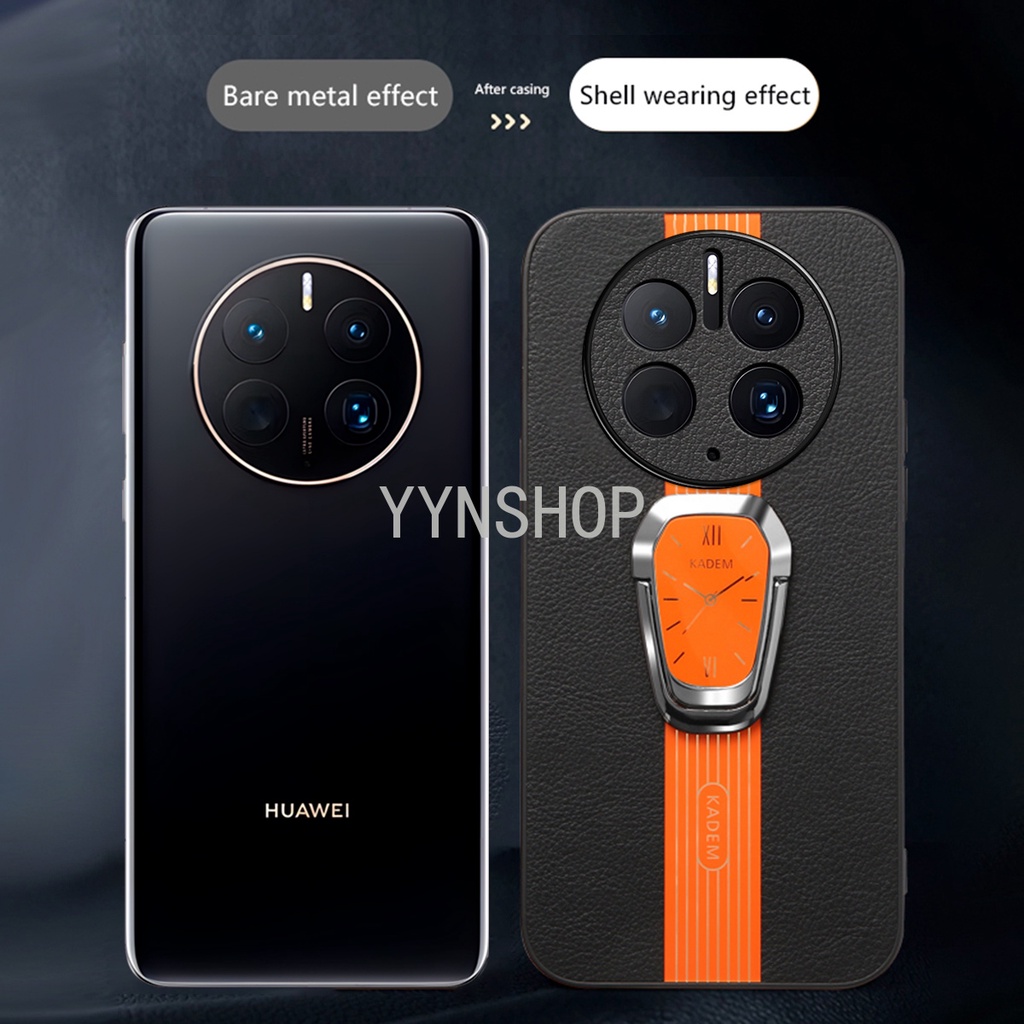 Yyn Ốp Điện Thoại tpu Chống Sốc Kèm Móc Xỏ Ngón Nam Châm Hình Đồng Hồ Cho huawei mate 50 pro mate40 pro mate30 pro mate20 pro