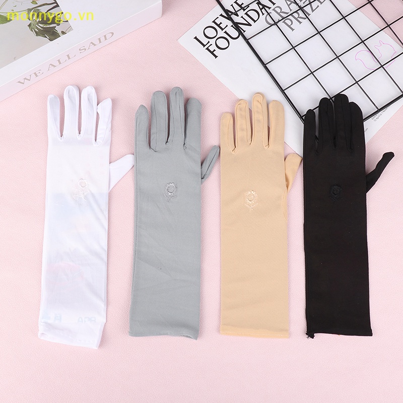 1 Đôi Găng Tay Lái Xe Chống Tia uv Thoáng Khí Cho Nữ vn