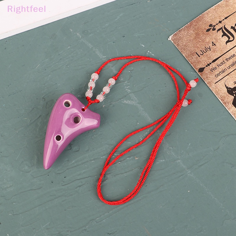 1 Sáo ocarina Gốm Sứ 6 Lỗ Kèm Dây Đeo Dành Cho Người Mới Bắt Đầu